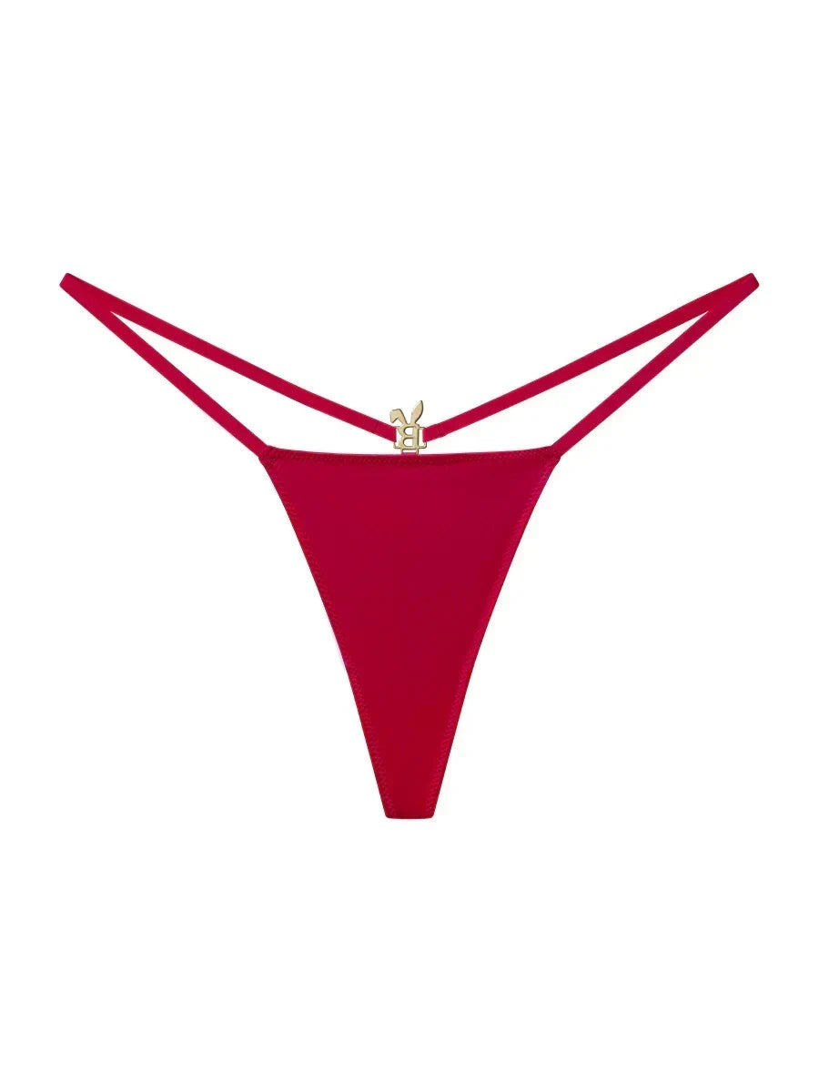 Bordeaux Crystal-Charm G-String