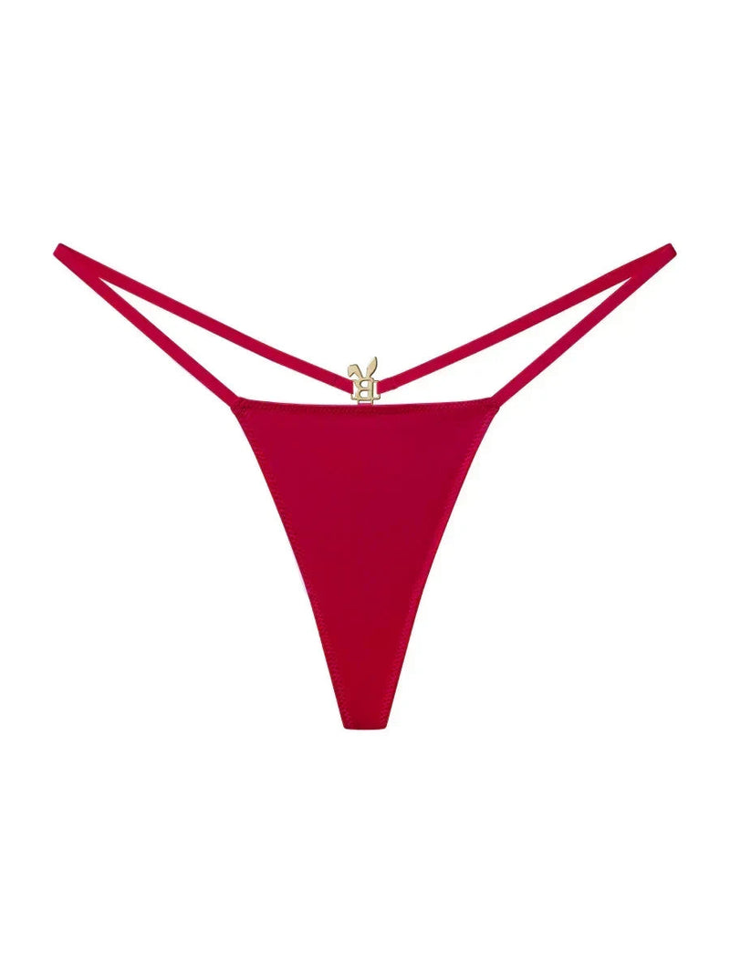 Bordeaux Crystal-Charm G-String