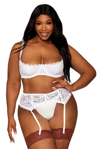 Black Underwire Lace Shelf Bra