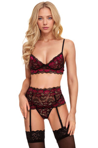 Scalloped Lace Bra Set