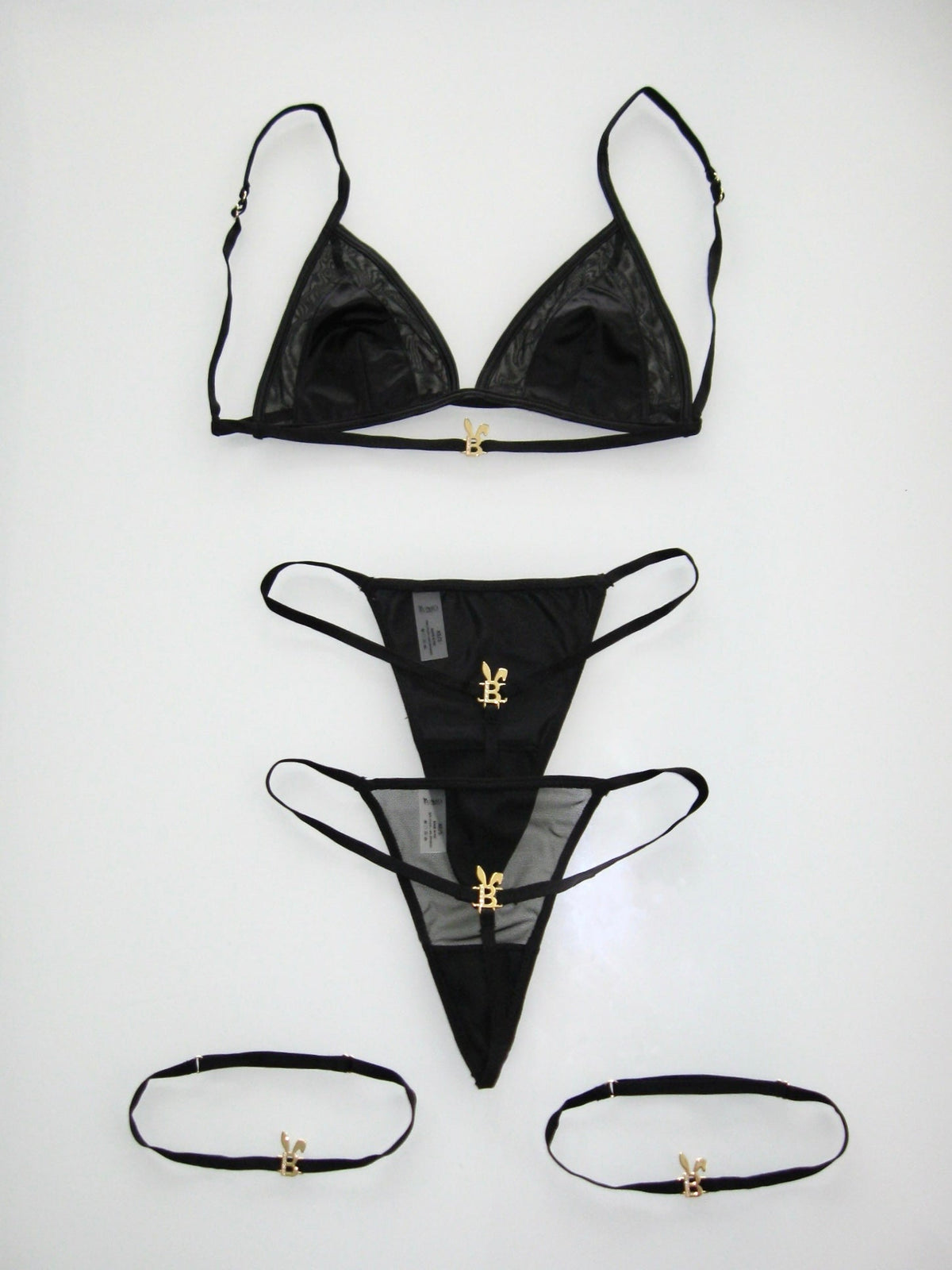 Noir Five-Piece Lingerie Set
