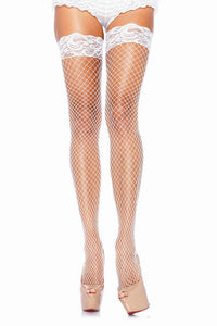 Stay Up Fishnet Thigh Highs