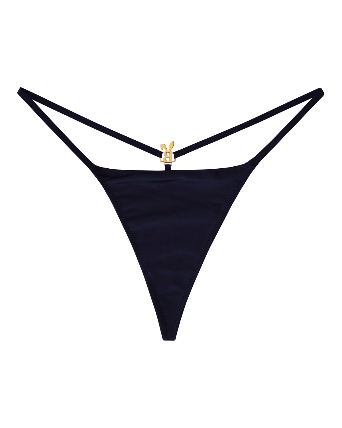 Noir Crystal-Charm G-String