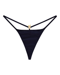 Noir Crystal-Charm G-String