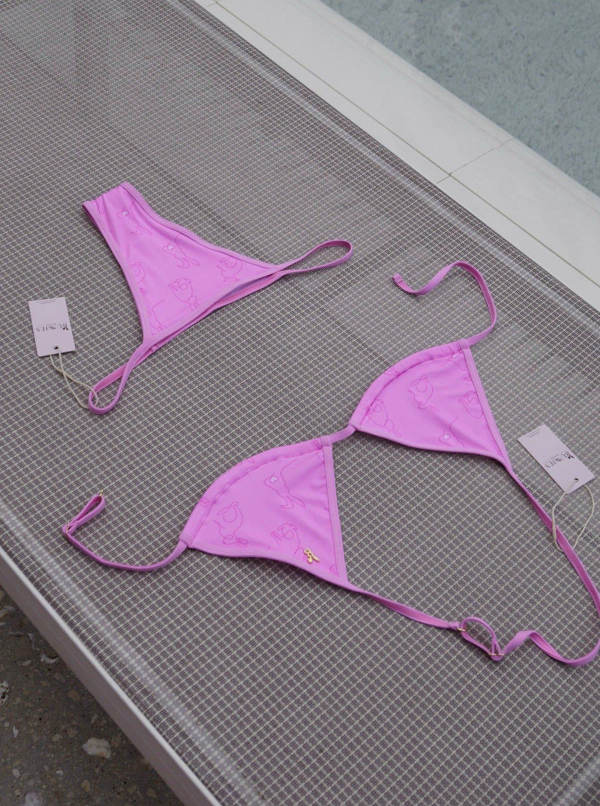London Bunny Bikini — Blush Pink