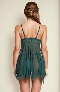Navy Handkerchief Flyaway Babydoll