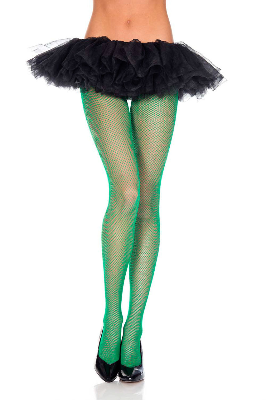 Black Seamless Fishnet Pantyhose
