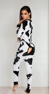 Red Open-Back Long Sleeve Long Johns