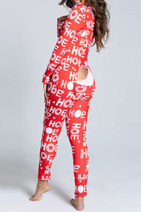 Red Open-Back Long Sleeve Long Johns