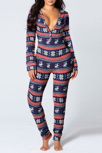Red Open-Back Long Sleeve Long Johns