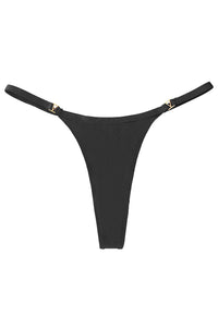 Black Mini O-Ring Thong Panty