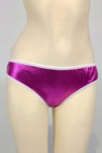 Black Wet-Look Chain-Back Panty