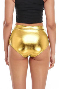 High Waisted Wet Look Panty