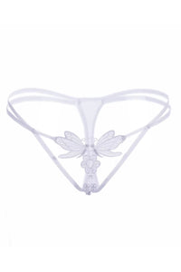 Black Dragonfly Crotchless Thong
