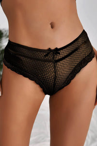 Dotted Mesh Cheeky Panty