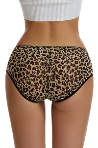 Leopard Silk Lace Bikini Panty