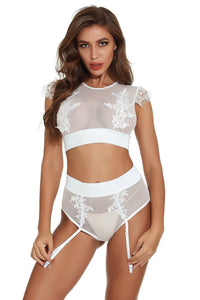 Embroidered Bra Set