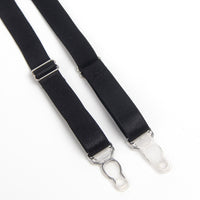 Black Bondage Bra and Garterbelt Set