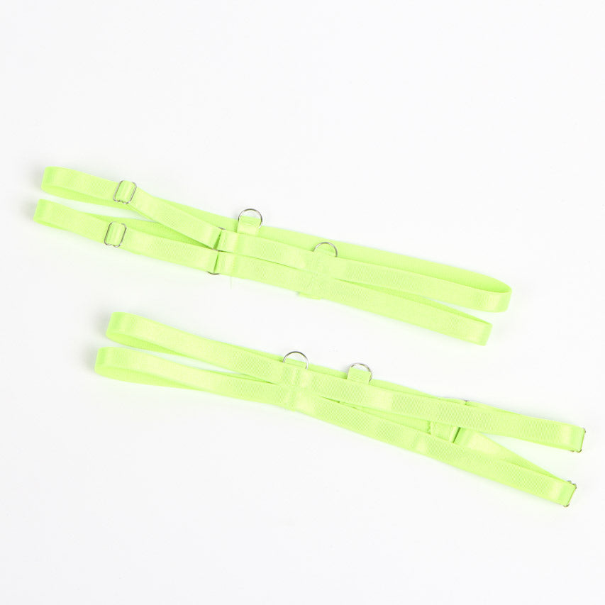 Green Lace Bra and Garterbelt Set
