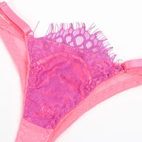 Green Lace Bra and Garterbelt Set