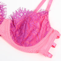 Green Lace Bra and Garterbelt Set