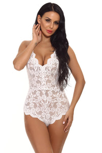 Rose Pink Floral Scalloped Teddy