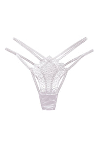 Strappy Geo Embroidered Thong