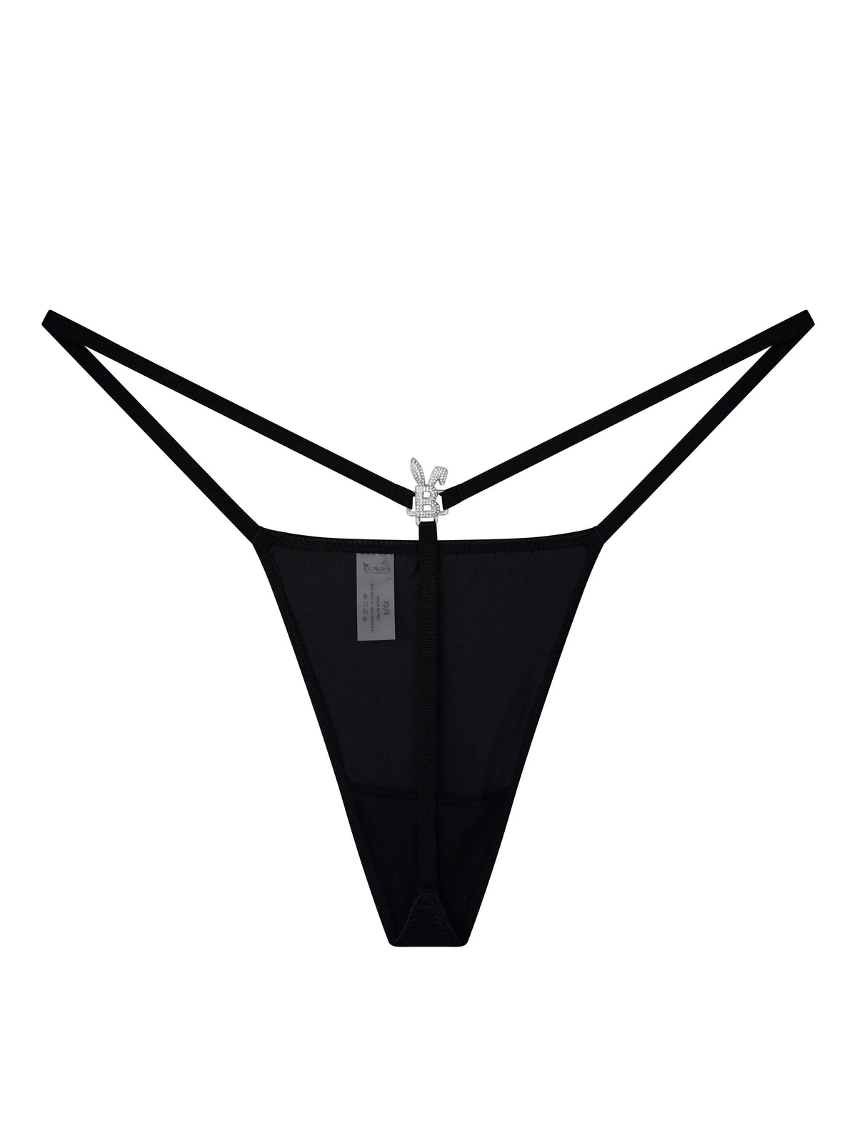 Noir Iced Crystal G-String