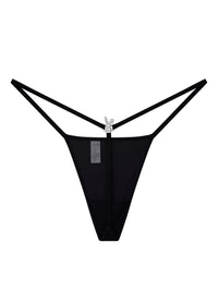 Noir Iced Crystal G-String