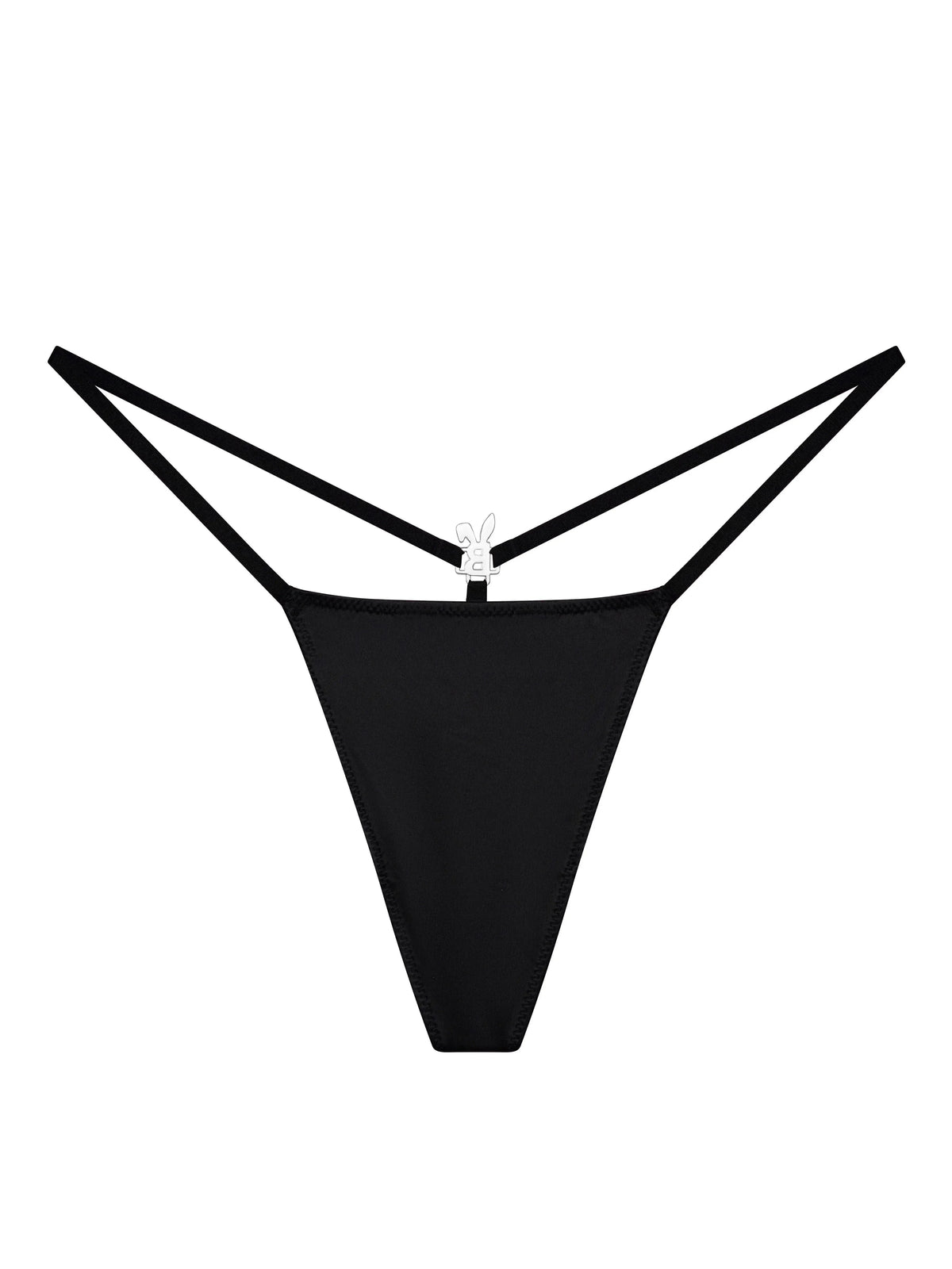 Noir Iced Crystal G-String